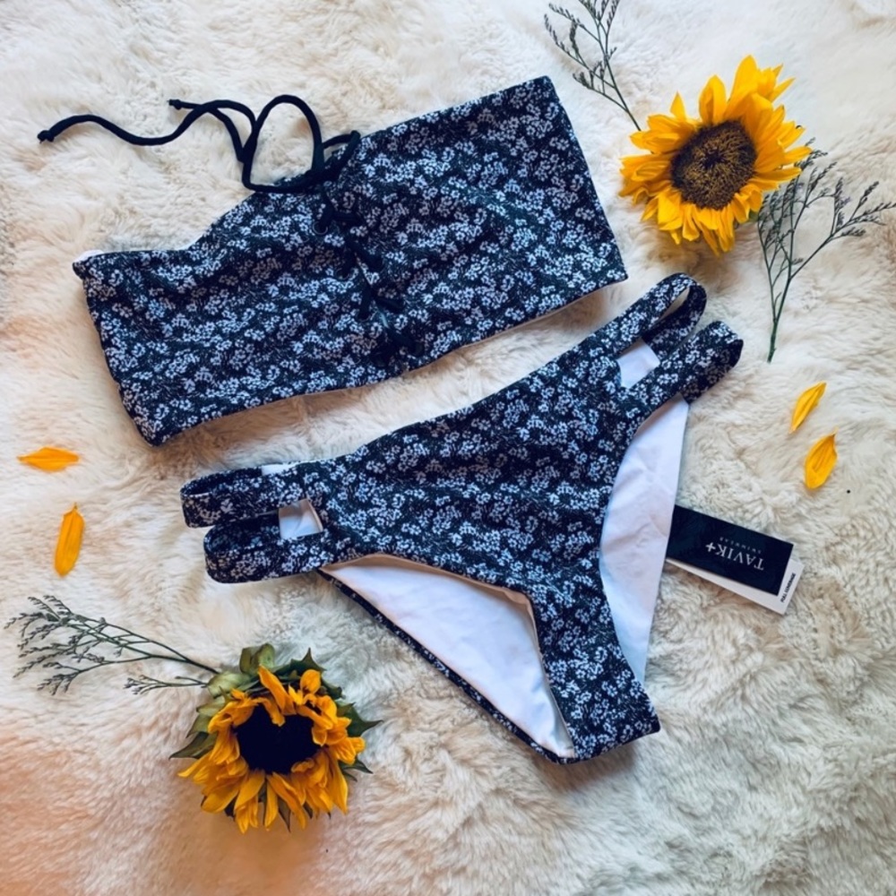 NWT Tavik Strapless Floral Bikini 👙